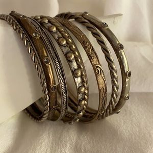Mixed Metal Bangles